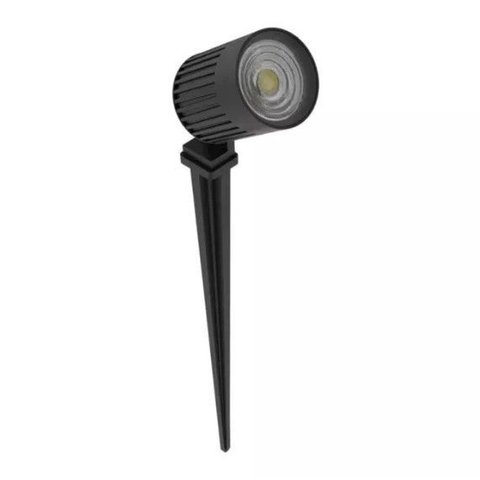 Espeto Finco Led 6w 2700k 340lm 30º Biv Ip66 Preto Interlight