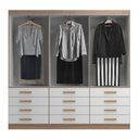Ver imagem 4 de Guarda Roupas New Mônaco 6 Portas e 12 Gavetas - Branco / Demolição Branco / Demolição