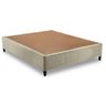 Cama(Box Casal+Colchão Mola) 138×188×26 Suede Bege - 1