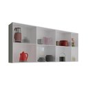 Ver imagem 3 de Armario de Cozinha Aereo Grande Suspenso 14 Portas Alemanha - Branco