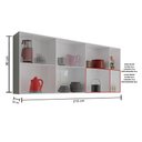 Ver imagem 5 de Armario de Cozinha Aereo Grande Suspenso 14 Portas Alemanha - Branco