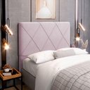 Ver imagem 2 de Cabeceira Cama Box Casal Queen Size Mel 160cm com Frame Suede Rosa Bebê - Desk Design
