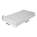 Ver imagem 6 de Berço Minicama Flocos Estilo Americano Quarto Grade de Proteção Bebê Conforto com Colchão Cor Branco