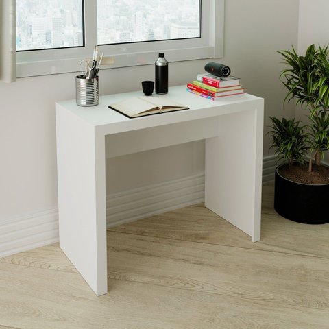 Escrivaninha Mesa Escritório ME4139 Tecnomobili 90cm Branco