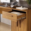 Ver imagem 2 de Kit Home Office Mesa 164cm + Armário Multiuso Alaska - Freijó