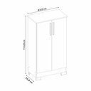 Ver imagem 7 de Kit Home Office Mesa 164cm + Armário Multiuso Alaska - Freijó