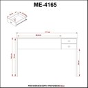 Ver imagem 6 de Escrivaninha Mesa Escritório ME4165 2 Gavetas 117cm Nogal Marrom