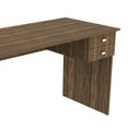 Ver imagem 7 de Escrivaninha Mesa Escritório ME4165 2 Gavetas 117cm Nogal Marrom