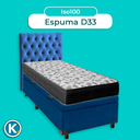 Ver imagem 4 de Cama Box Bau + Colchão Solteiro Ortobom D33 Iso100 + Cabeceira Estofada