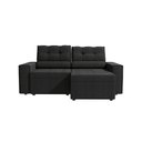 Ver mais imagens de Sofá Retrátil Domus 208cm Suede Mescla Grafite Kappesberg