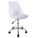 Ver imagem 3 de Kit 4 Cadeiras Anm6066s Giratória Eames Saarinen Joly Anima Office Polipropileno Assento Estofado