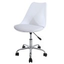 Ver imagem 2 de Kit 4 Cadeiras Anm6066s Giratória Eames Saarinen Joly Anima Office Polipropileno Assento Estofado