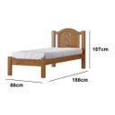 Ver imagem 3 de cama solteiro resistente de madeira - Grécia
