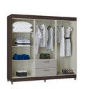Ver imagem 3 de Guarda Roupa Casal 6 Porta 2 Gavetas Tóquio 