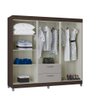 Guarda Roupa Casal 6 Porta 2 Gavetas Tóquio  - 3