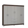 Guarda Roupa Casal 6 Porta 2 Gavetas Tóquio  - 4
