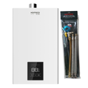 Ver imagem 1 de Aquecedor De Água A Gás Komeco Ko 21 D Prime  Branco Digital Bivolt 21 Litros Gás Gn com Kit Ligação