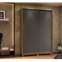 Ver imagem 1 de Guarda-roupa Dubai Infinity 163cm 2 Portas de Correr Mdf - Alasca/nature Flex Camarim Vila Rica