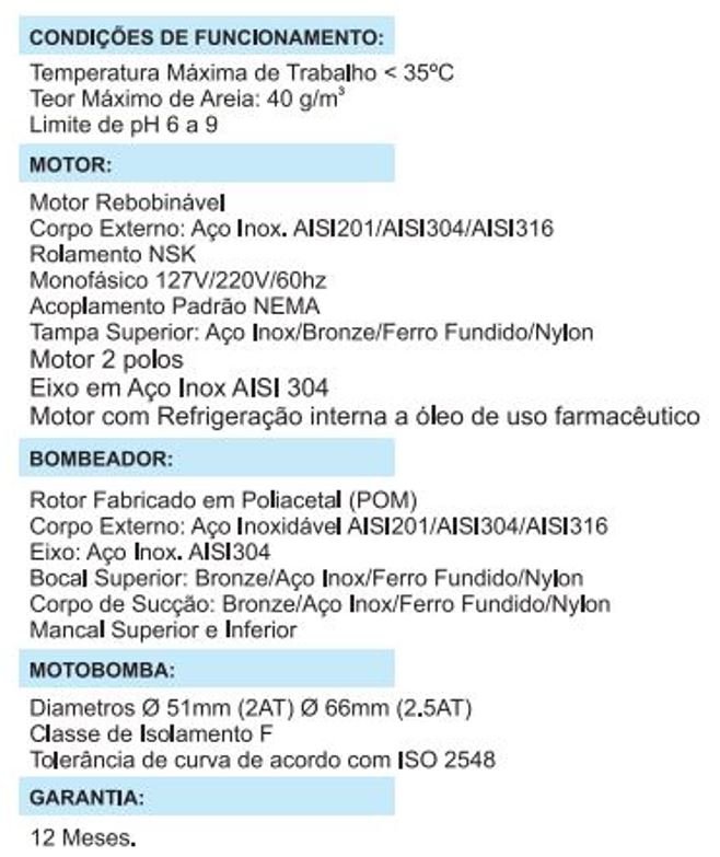 ALTRI BOMBA PARA POÇO 2.5AT2-11 0,33CV 2F MONO 220V - 4