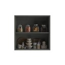 Ver imagem 4 de Armário Aéreo de Cozinha 2 Portas Domus Espresso Móveis Branco/Silver