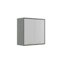 Ver imagem 2 de Armário Aéreo de Cozinha 2 Portas Domus Espresso Móveis Branco/Silver