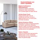 Ver imagem 2 de Sofá Viena 3 Lugares com Chaise e Canto Suede Areia 376 Premium Plus Império