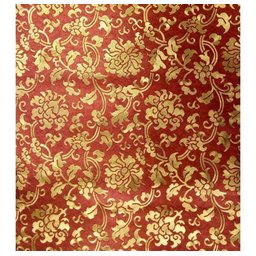 Papel De Parede Arabesco- Italiano-tons Vermelho, Dourado - 1