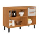 Ver imagem 2 de Balcão Itatiaia Napoles 120cm 3 Portas e 2 Gavetas - Cinamomo/off White