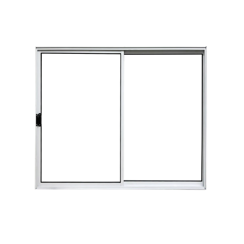 Vitrô 2 Folhas de Correr Aluminio Branco 1,00x1,00 Linha 18 Modular