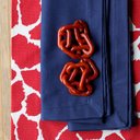 Ver imagem 2 de Kit Jogo Americano 4 Lugares Mesa Posta Girafa Verm 52x36cm:girafa Vermelha