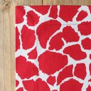 Ver imagem 4 de Kit Jogo Americano 4 Lugares Mesa Posta Girafa Verm 52x36cm:girafa Vermelha