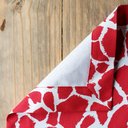 Ver imagem 1 de Kit Jogo Americano 4 Lugares Mesa Posta Girafa Verm 52x36cm:girafa Vermelha