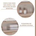 Ver imagem 6 de Gabinete para Banheiro 90cm com 1 Porta 1 Gaveta e Cuba de Sobrepor Bariloche Marrom/Cappuccino