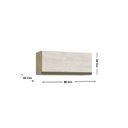 Ver imagem 4 de Armário Aéreo para Cozinha 80cm 1 Porta Basculante Greta Bege/Crema