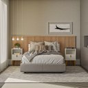 Ver imagem 1 de Cabeceira Casal Queen 240cm com Frame Laranjeiras Marrom