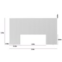 Ver imagem 4 de Cabeceira Casal Queen 240cm com Frame Laranjeiras Marrom