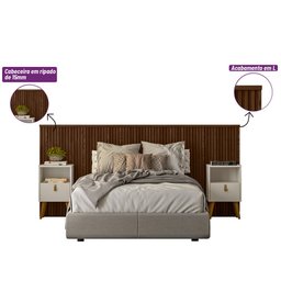 Cabeceira Casal Queen 240cm com Frame Laranjeiras  - 7