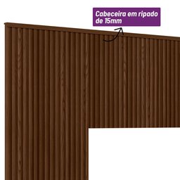 Cabeceira Casal Queen 240cm com Frame Laranjeiras  - 8