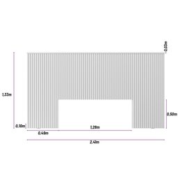 Cabeceira Casal Queen 240cm com Frame Laranjeiras  - 6