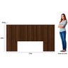 Cabeceira Casal Queen 240cm com Frame Laranjeiras  - 5