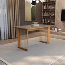 Ver imagem 7 de Conjunto Sala de Jantar Lina em Madeira Maciça 6 Cadeiras Linho Fendi
