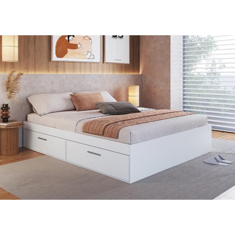 Cama Casal 4 Portas 160 Tokio Branco