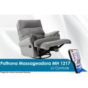 Ver imagem 1 de Poltrona Reclinável p/ Sala MH 1217 Two Way c/ Massagem Suede Cinza - Herval