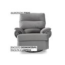 Ver imagem 5 de Poltrona Reclinável p/ Sala MH 1217 Two Way c/ Massagem Suede Cinza - Herval