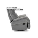 Ver mais imagens de Poltrona Reclinável p/ Sala MH 1217 Two Way c/ Massagem Suede Cinza - Herval
