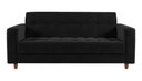 Ver imagem 1 de Sofá 3 lugares Verona 1,80m Suede Preto - Renascer Decor
