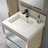 Lavatório em Porcelanato para Banheiro 60cm com Cuba Esculpida  - 4