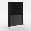 Ver imagem 2 de Kit Cabeceira Decorativa Para Cama Box Pegasus e Calçadeira Sagitarius 90 Para Cama de Solteiro Sued