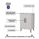 Ver imagem 2 de Balcão Aparador Buffet Retrô Bogotá com 2 Portas Branco