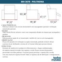 Ver imagem 4 de Poltrona Reclinável Mh-3678 Herval Estofada Motorizada Preto K